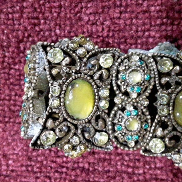 TURQUOISE & GREEN STRETCHY BRACELETS..PRETTY - Picture 4 of 6